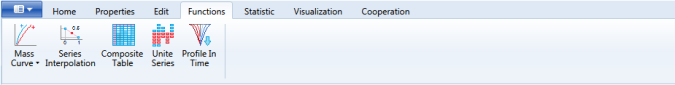 special functions for time series data processing TS Editor - special functions